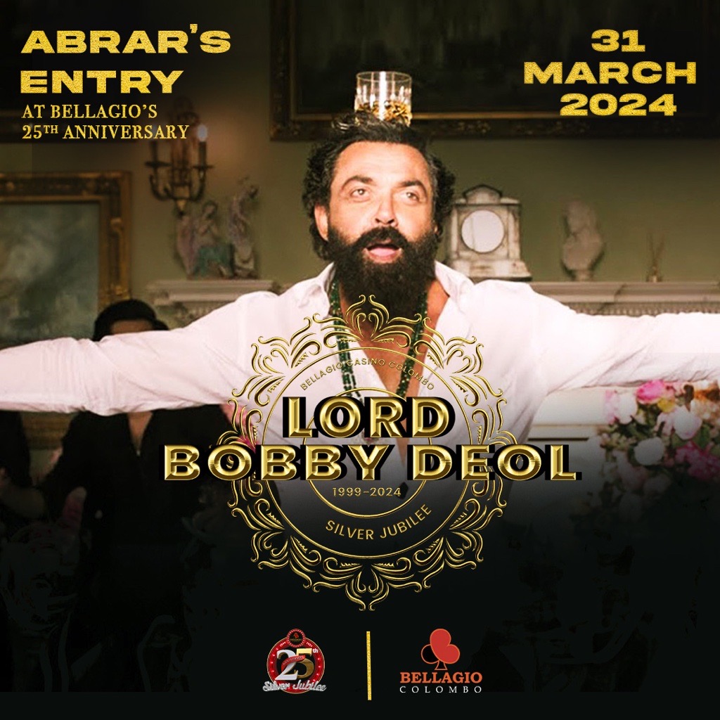 Lord Bobby Deol at Bellagio’s Silver Jubilee Celebrations